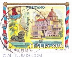 800 Lire 1997 - College of Assumption of the Holy Mary, Positano.