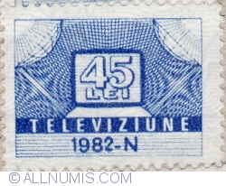 Image #1 of 45 Lei 1982 - N - Televiziune