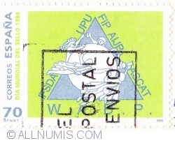 70 Pesetas 1998 - Stamp Day