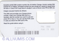 Image #2 of Orange PrePay - Cartela SIM (Millidge & Doig) (fără SIM) (2)