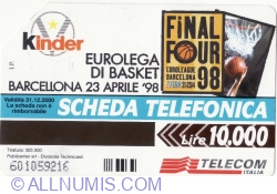 Kinder  Bologna - European champion (Euroleague basketball - 1998)