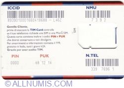 TIM Card - Cartela cu număr (fără SIM)