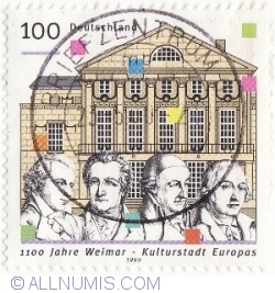 Image #1 of 100 Pfennig 1999 - German Nationaltheater