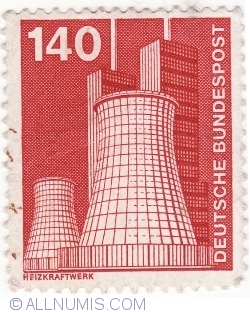 140 Pfennig 1975 - Heating plant