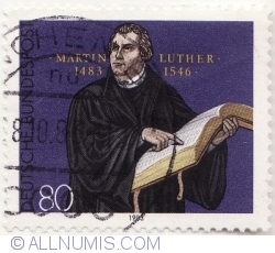 Image #2 of 80 Pfennig 1983 - Martin Luther