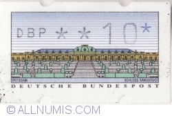 Image #2 of 10 Pfennig 1998 - Castle Sanssouci