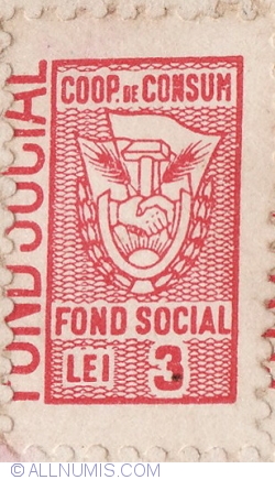 Image #1 of 3 Lei 1960 - Coop. of Consumption - Social Fund