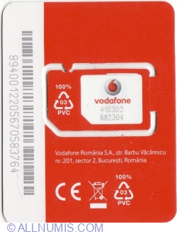 Vodafone SIM - They are a recycled plastic product!