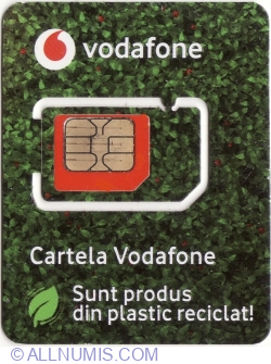 Vodafone SIM - Sunt un produs din plastic reciclat!