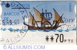 Image #2 of 70 Pesetas - Barcos de epoca