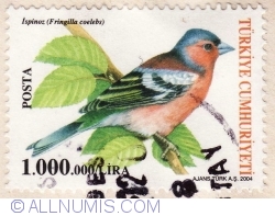Image #1 of 1.000.000 Lire 2004 - Ispinoz (Fringilla coelebs)