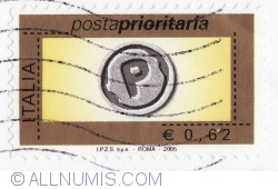 0,62 Euro 2005 - Posta prioritaria