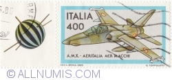 Image #1 of 400 Lire 1983 - Aeritalia Macchi jet fighter