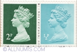2 Penny + 1/2 Penny 1971 - Queen Elizabeth II