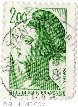 Image #1 of 2 Francs 1987 - Libertate