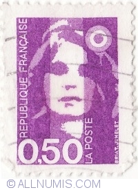 Image #2 of 0.50 Francs 1990 - Marianne