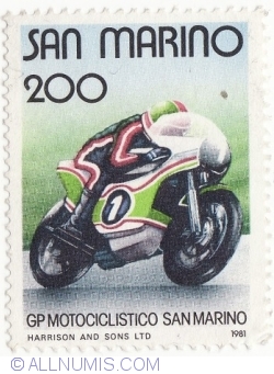 Image #2 of 200 Lire 1981 - G P Motociclistico