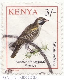 Image #2 of 3 Shillings 1993 - Greater Honeyguide