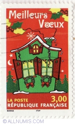 3 Francs 1998 - "Happy New Year" Greetings