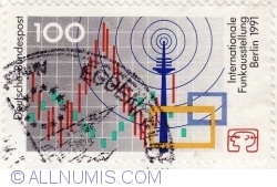 100 Pfennig 1991 - International Radio Exhibition
