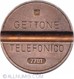 Gettone telefonico 7701 january IPM