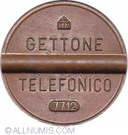 Gettone telefonico 7712 decembrie CMM