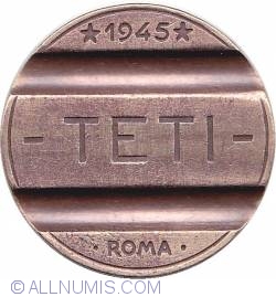 Image #1 of Gettone telefonico TETI-1945, Roma