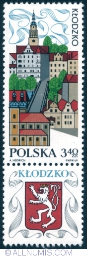 Image #1 of 3,40 Złote 1969 - View of Kłodzko