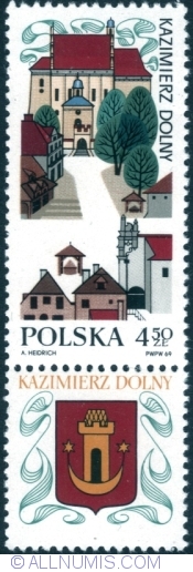 Image #1 of 4,50 Złote 1969 - Kazimierz Dolny