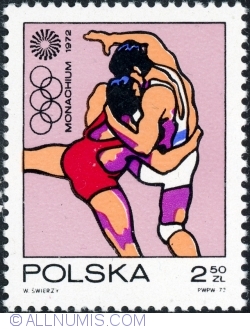 2,50 Złoty 1972 - Wrestling