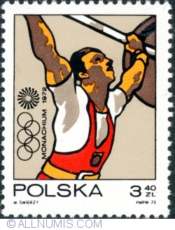 Image #1 of 3,40 Złote 1972 - Weight lifting