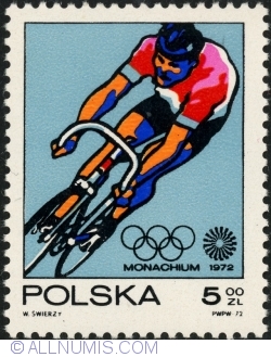 Image #1 of 5 Złotych 1972 - Bicycling