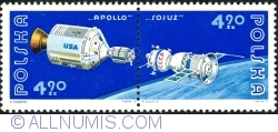 2 x 4.9 Zloty 1975 - Apollo; Soyuz