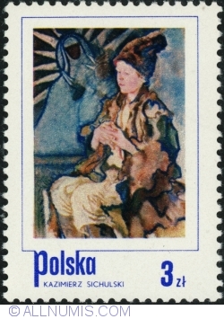 Image #1 of 3 Złote 1974 - Peasant Boy, by Kazimierz Sichulski