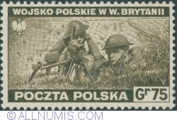 Image #1 of 75 Groszy 1941 - Polish Machin Gunners in Great Britain