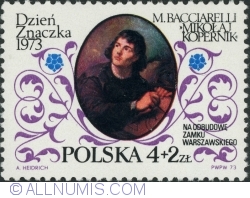 Image #1 of 4+2 Złote 1973 - N. Copernicus, by Marcello Bacciarelli