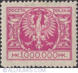 1 000 000 Marek 1924 - Eagle on a large baroque shield