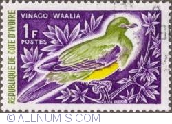 1 Franc 1966 - Bruce’s green pigeon