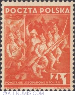 Image #1 of 1 Zloty 1938 - Polish soldiers.(November Uprising)