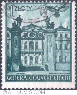 Image #1 of 1 złoty 1941 - Palace (of Brûhl) Warsaw