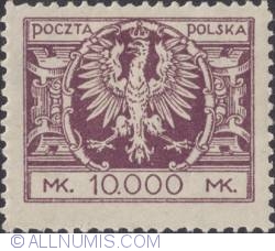 10 000 Marek 1924 - Eagle on a large baroque shield
