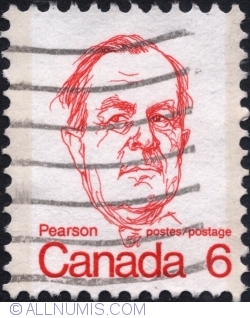Image #1 of 6 cents - Lester B. Pearson. 1973