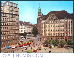 Wrocław - The view from Palac Solny (the Salt Square) to the Market Square (1969)