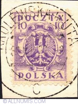 10 fenig - Eagle and Fasces Symbolical of United Poland