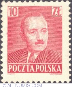 Image #1 of 10 złotych 1950 -  Bolesław Bierut