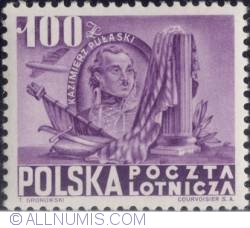 Image #1 of 100 złotych 1948 -  Kazimierz  Pułaski