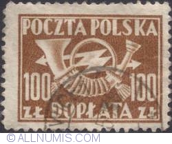 Image #1 of 100 złotych - Post Horn with Thunderbolts