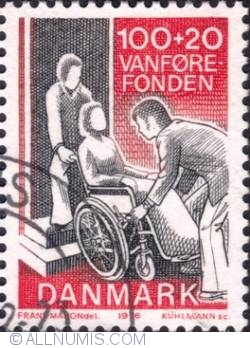Image #1 of 100+20 Øre 1976 - Invalid in Wheelchair