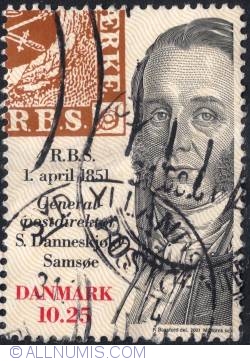 Image #1 of 10,25 Krone - Danneskjold-Samsøe, postchef (Danneskjold-Samsøe, postmaster) 2001