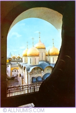 Moscova - Kremlin - Catedrala Adormirii Maicii Domnului vedere din Turnul cu clopot